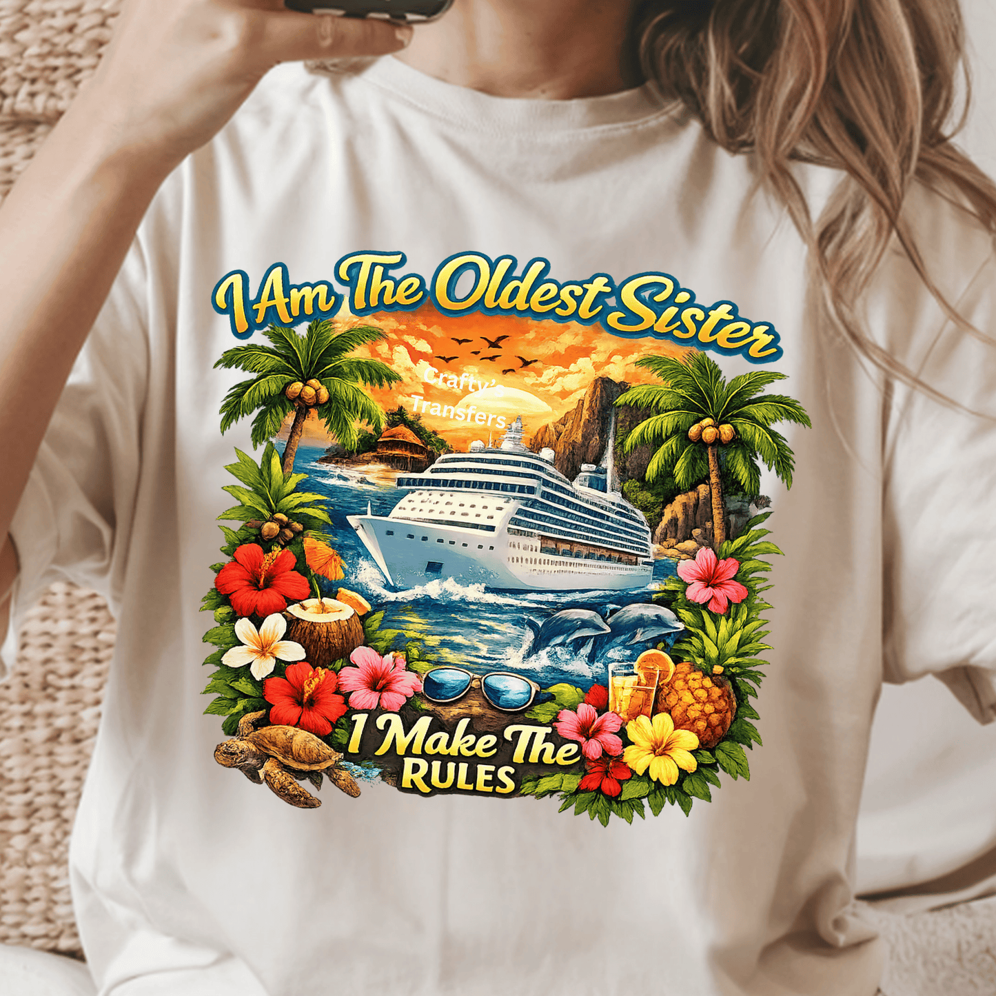 Sister Cruise Shirts - Oldest, Middle, Baby