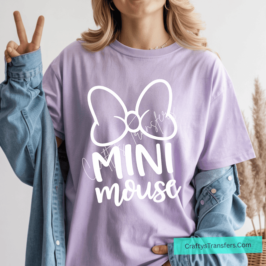 Mama Mouse DTF Transfer | Mini Mouse Matching Set | Mommy and Me Disney Inspired Shirt Transfer