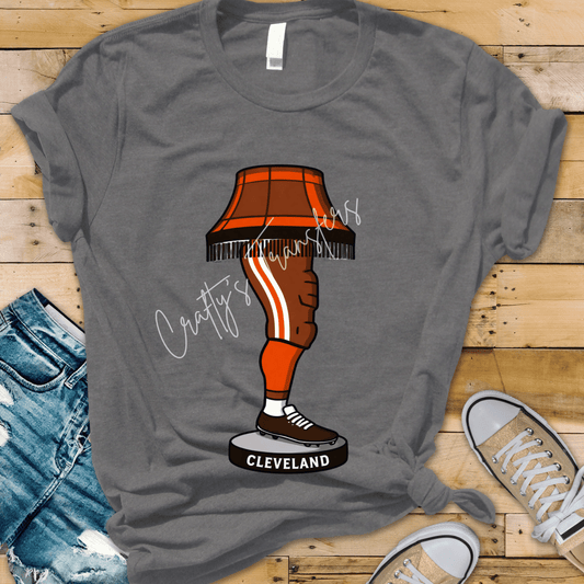 Cleveland Browns Football DTF Transfer | Game Day Shirt Transfer | Brown Orange Team Spirit Graphic Tee Design