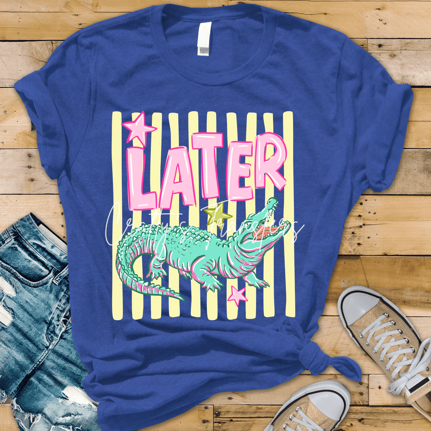 See You Later Alligator DTF Transfer – After While Crocodile Shirt Design – Retro Gator Graphic Tee Transfer (2 Styles)