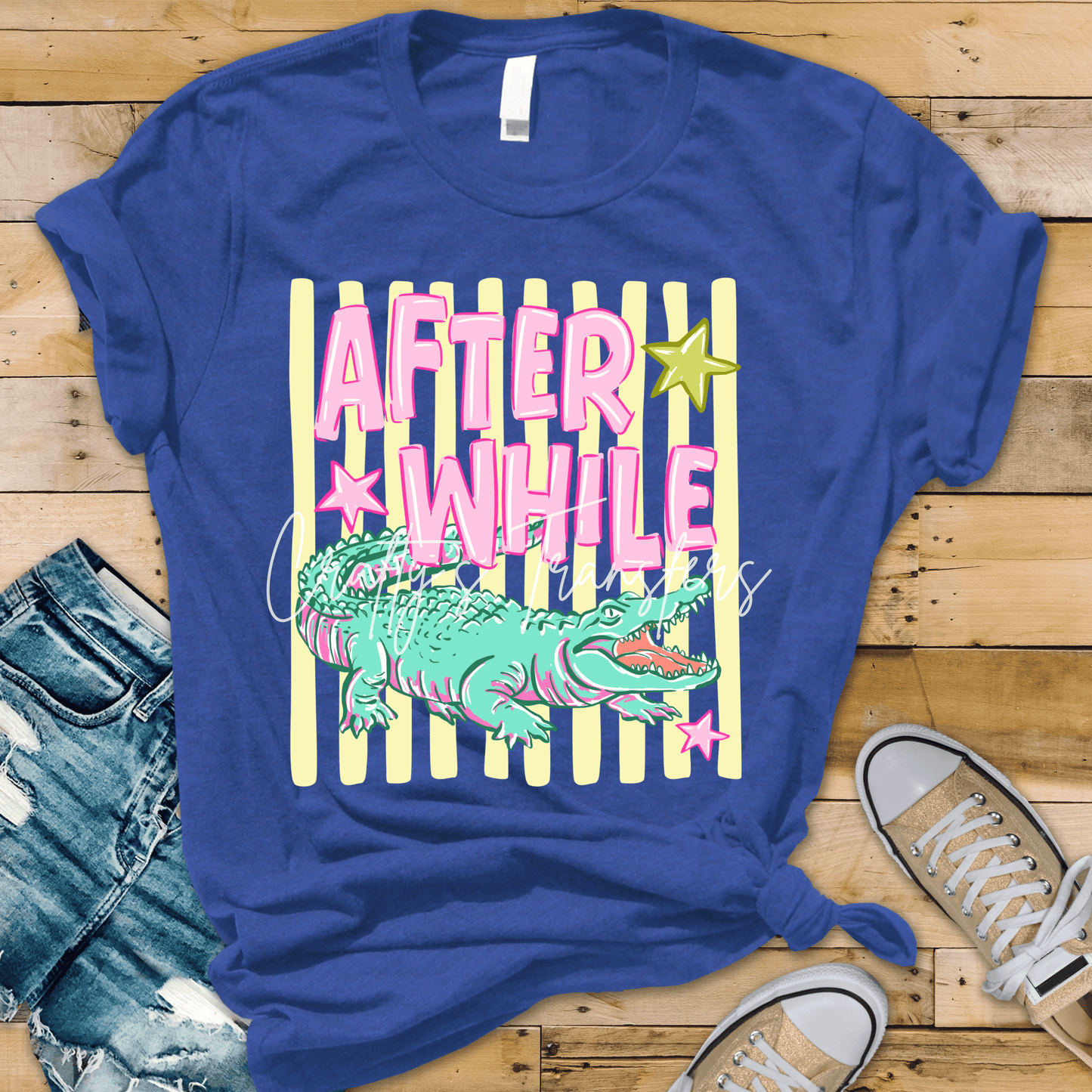 See You Later Alligator DTF Transfer – After While Crocodile Shirt Design – Retro Gator Graphic Tee Transfer (2 Styles)