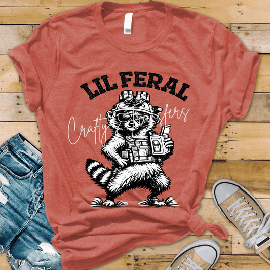 Feral Raccoon DTF Transfer | Funny Tactical Trash Panda Graphic | Funny Animal Shirt Design | Sarcastic Humor Transfer