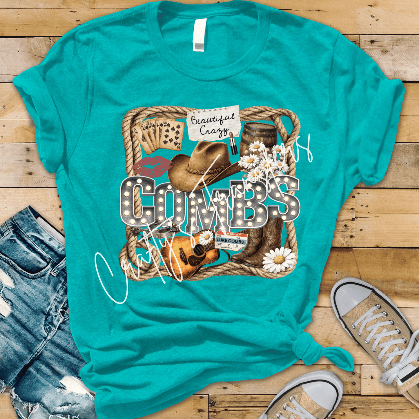 Country Combs Western DTF Transfer | Retro Country Concert Graphic | Cowgirl Rodeo Boutique Shirt Design