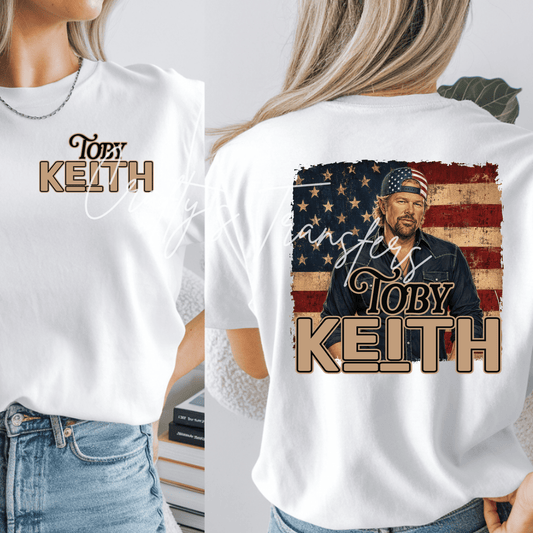 Toby Keith Patriotic DTF Transfer | Country Music Americana Shirt Transfer | USA Country Concert Graphic Tee
