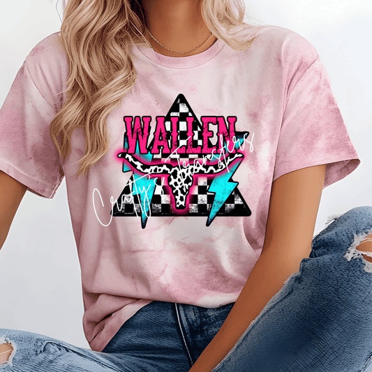 Wallen Western DTF Transfer | Retro Cow Skull Country Graphic Tee Heat Transfer