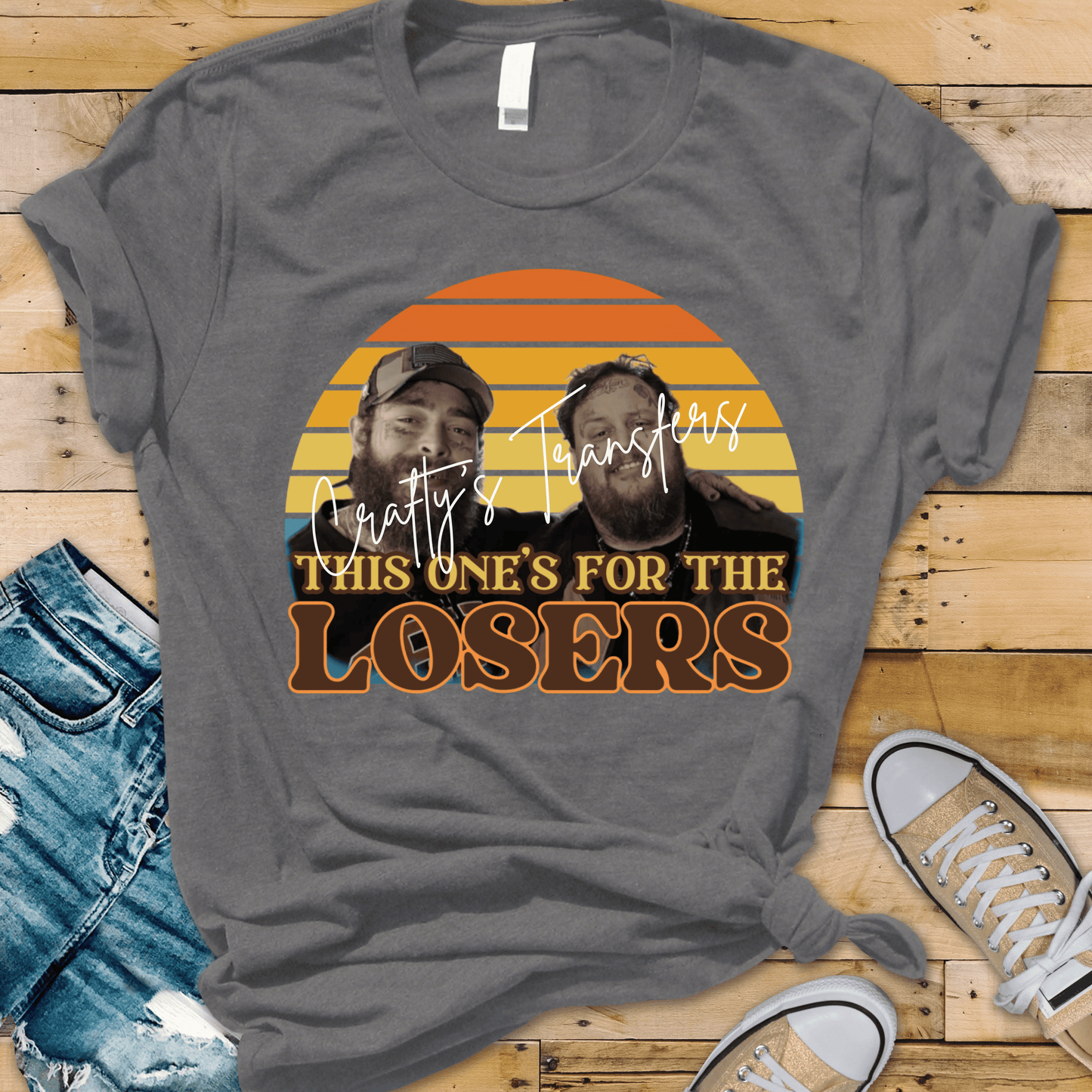 This One’s For The Losers DTF Transfer | Retro Country Music Graphic Tee Heat Transfer