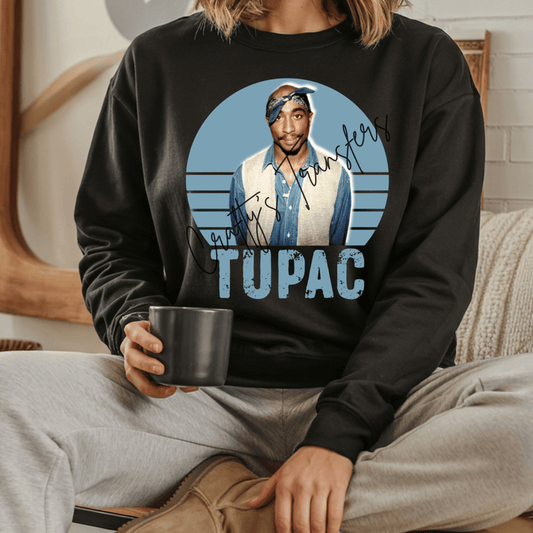 Tupac “Cruelty’s Gangster” DTF Transfer | Vintage Rap Graphic Tee Transfer | Retro Hip Hop Shirt Design | 2Pac Inspired Apparel
