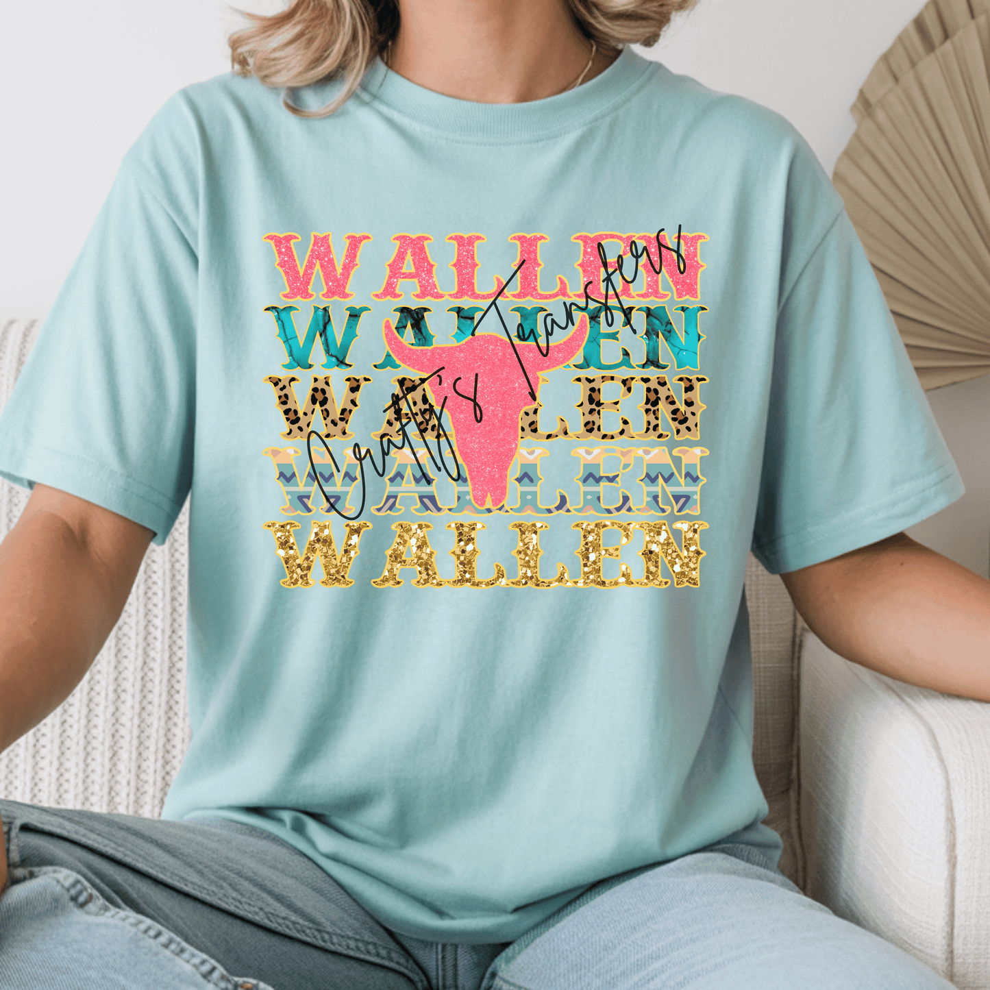 Wallen Stacked Turquoise and Pink, Cheeta and Gold