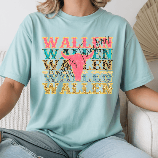 Wallen Stacked Turquoise and Pink, Cheeta and Gold