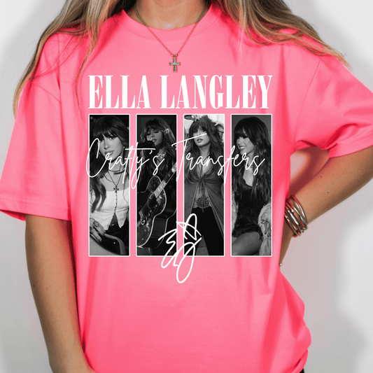 Ella Langley Inspired DTF Transfer | Country Music Fan Graphic Tee Transfer | Western Concert Shirt Design