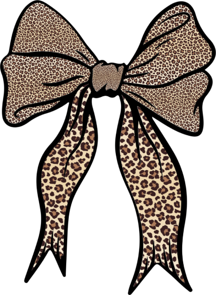 Certified Crashout DTF Transfer | Leopard Print Checkered Bow Graphic | Funny Trendy Western Shirt Transfer