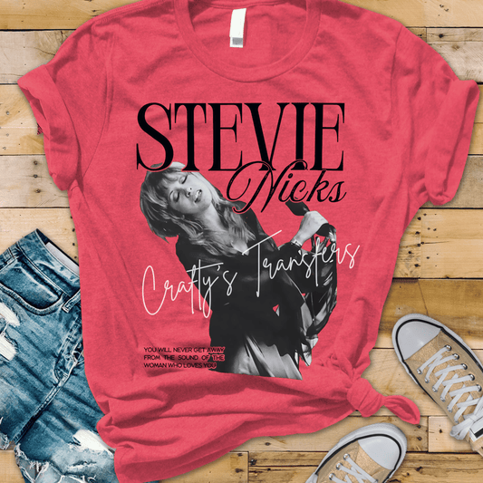 Stevie Nicks Inspired DTF Transfer | Vintage Rock & Roll Graphic Transfer | Boho Music Legend Shirt Design