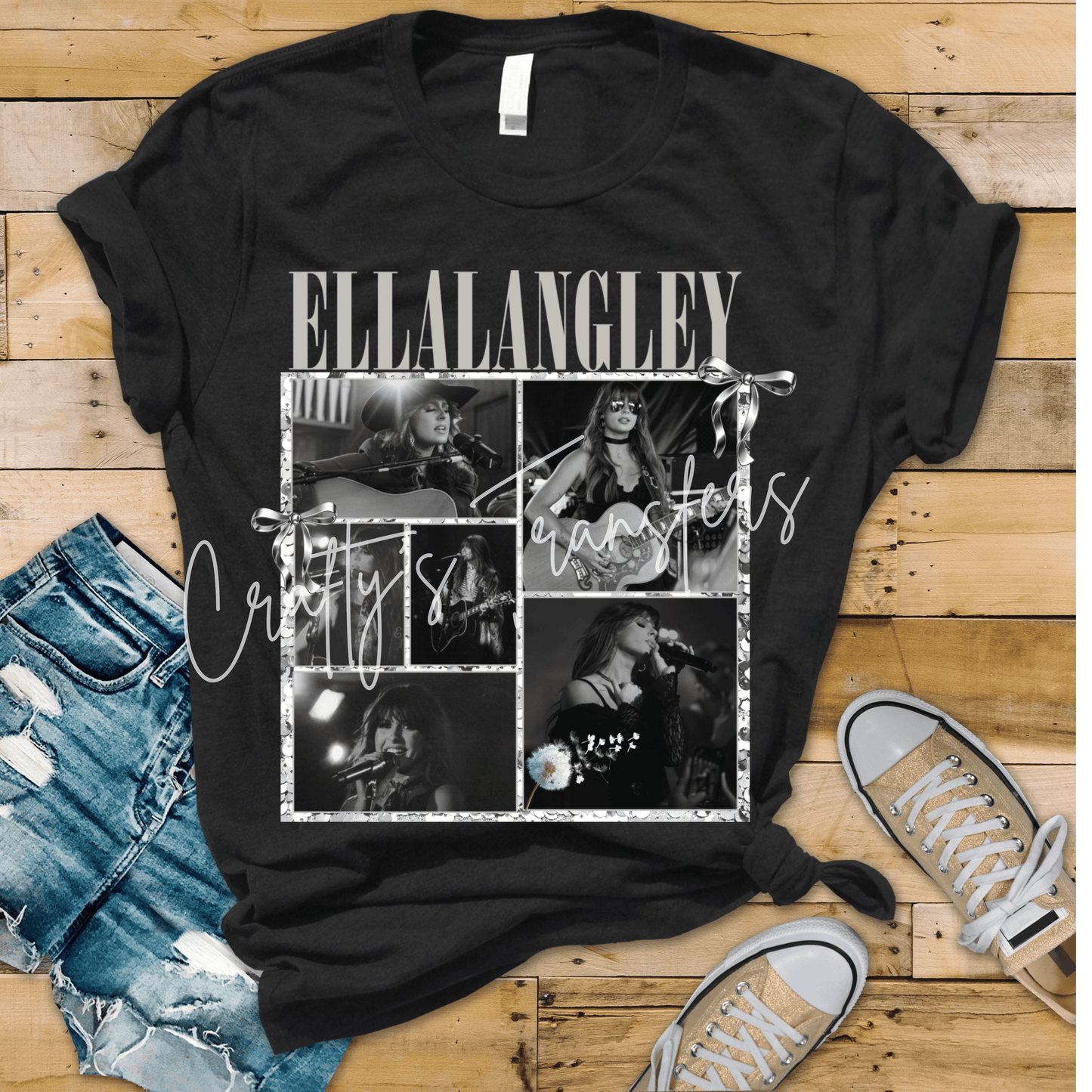 Ella Langley Country Music DTF Transfer | Western Singer Collage Shirt Transfer | Country Concert Graphic | Cowgirl Music Fan Design