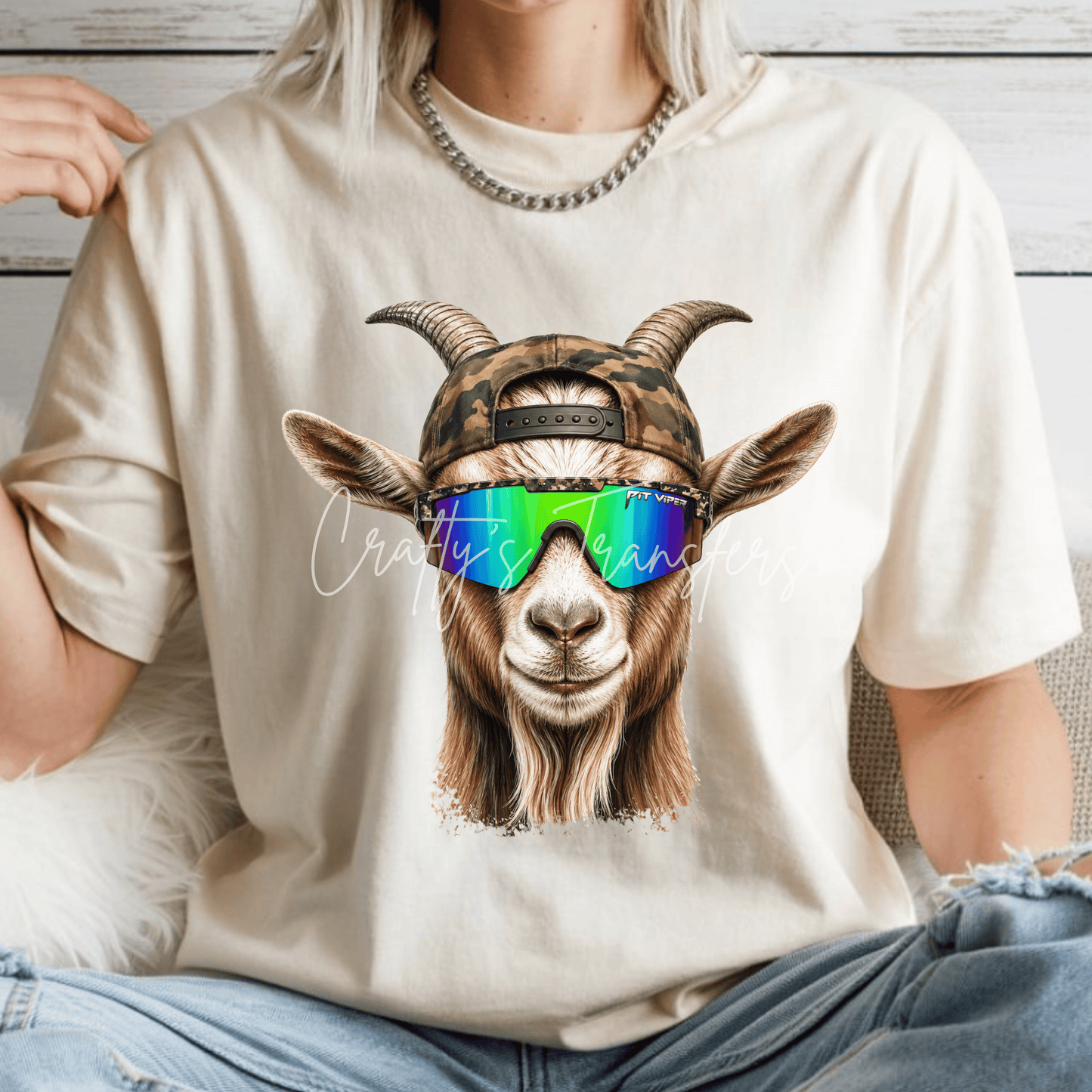 Multiple Animals - Highland Cow Camo Sunglasses DTF Transfer | Funny Western Cow Graphic Transfer | Country Shirt Transfer | Hunting Cow Western Design