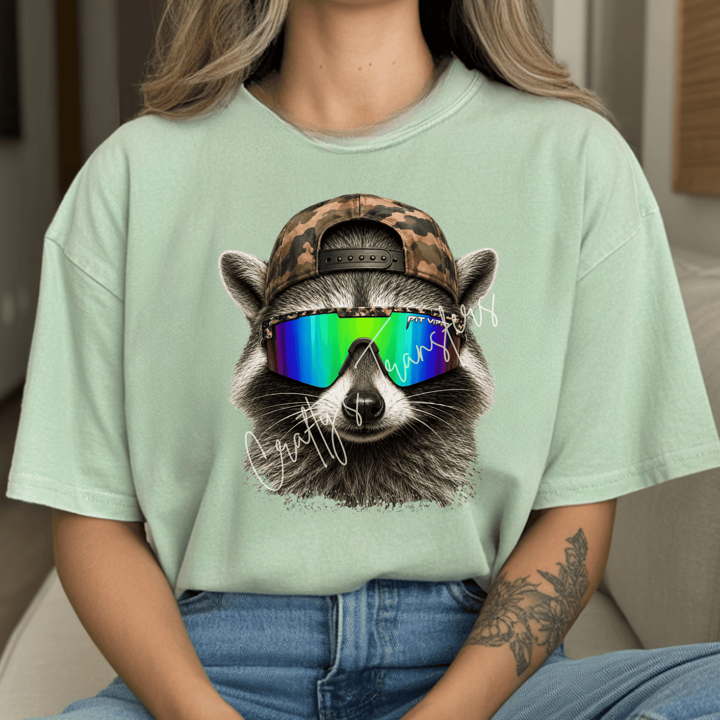 Multiple Animals - Highland Cow Camo Sunglasses DTF Transfer | Funny Western Cow Graphic Transfer | Country Shirt Transfer | Hunting Cow Western Design