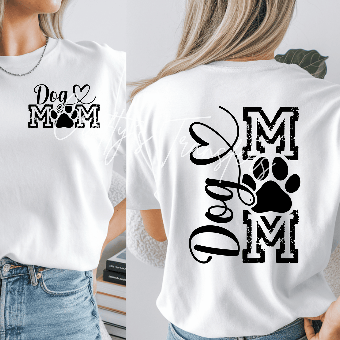 Dog Mom Back and Pocket