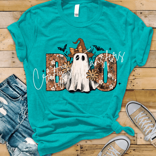 Boo Ghost with witch hat