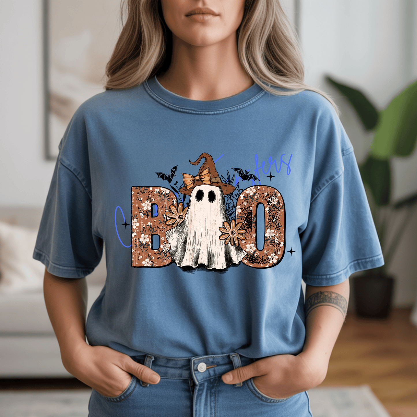 Boo Ghost with witch hat