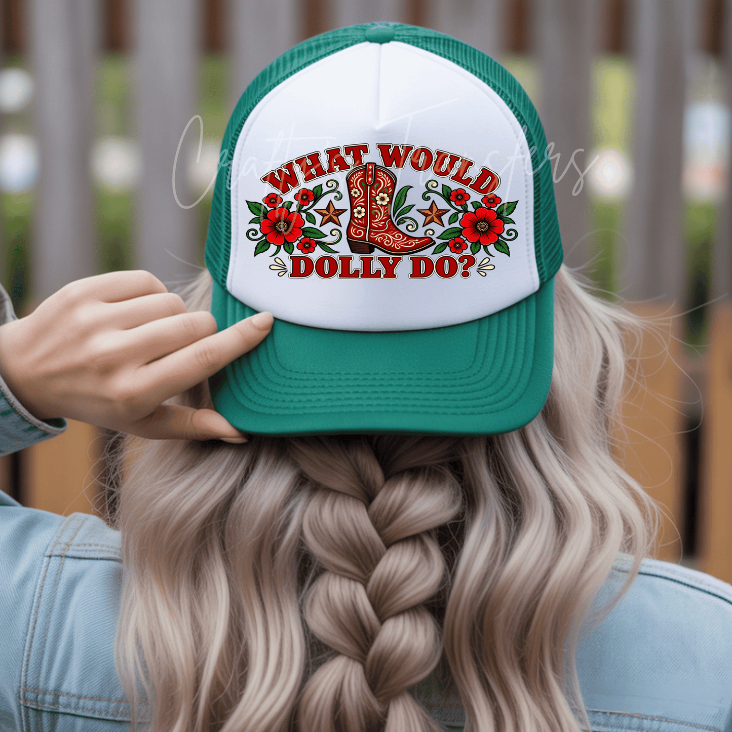 What Would Dolly Do DTF Transfer | Western Cowgirl Boot Shirt Transfer | Country Music Inspired Heat Transfer | Ready to Press