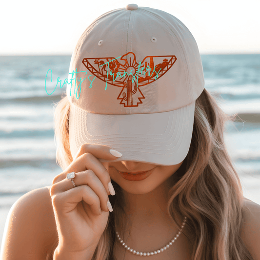 Brown Eagle Trucker Hat DTF Patch