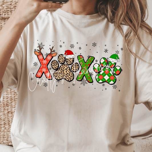 XOXO Dog Paws Christmas
