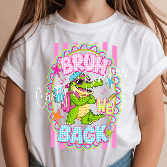 Guess Whos Back Bruh Back to School Shirt DTF