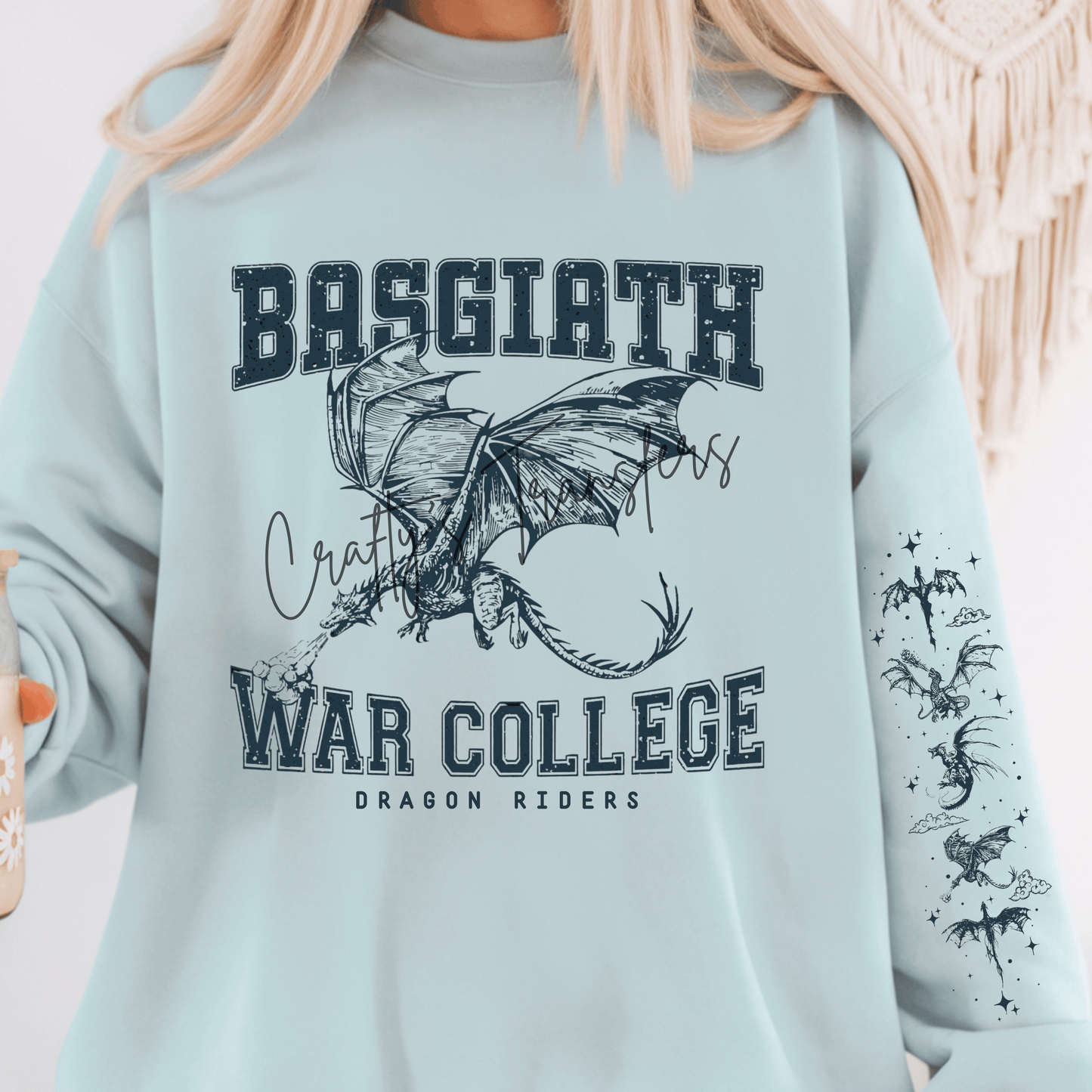 Basgiath War College with sleeve