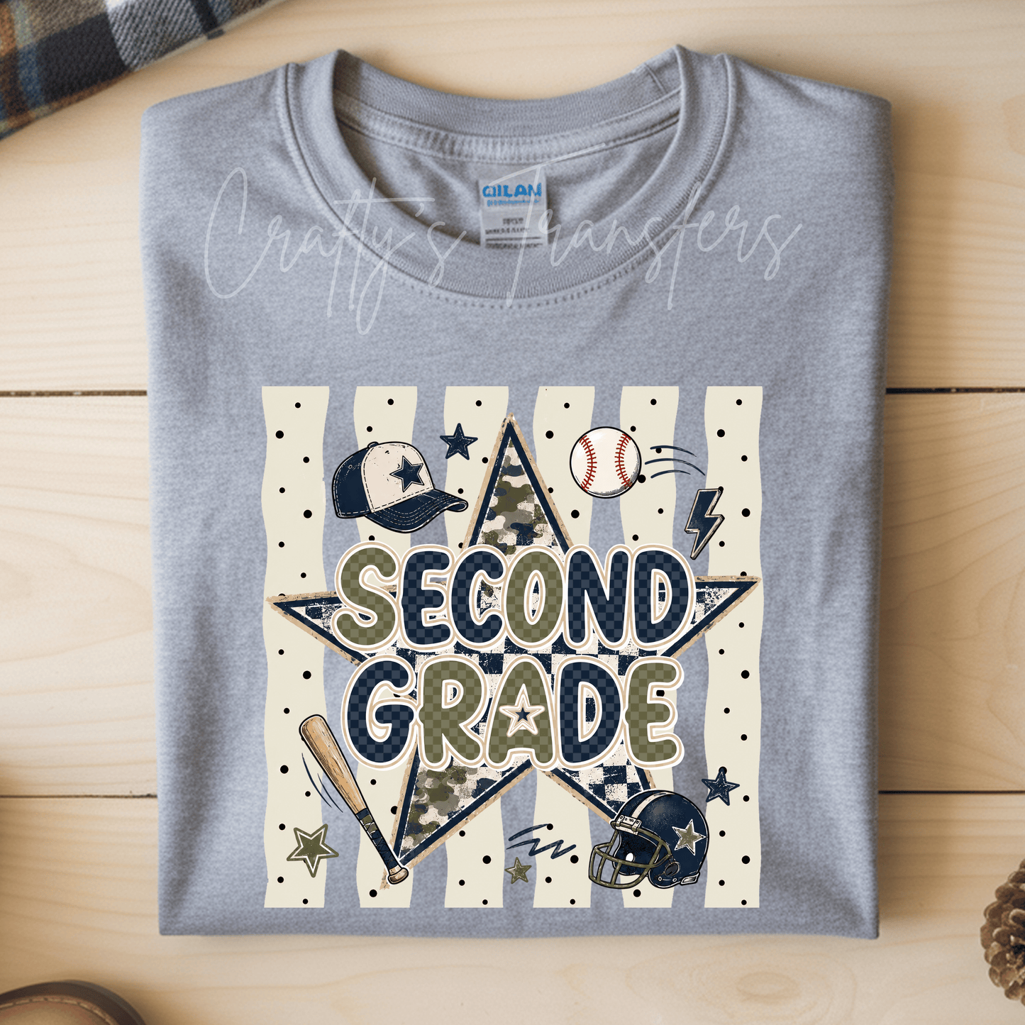 Pre-K-4th Sports DTF Transfer – Baseball and Football Preschool Graphic – Boys Back to School Design