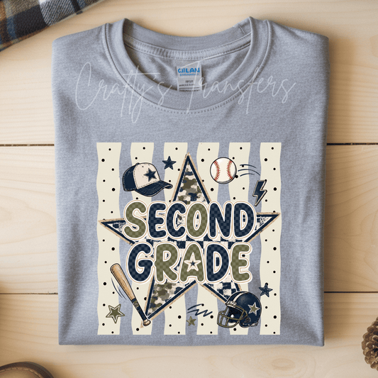 Pre-K-4th Sports DTF Transfer – Baseball and Football Preschool Graphic – Boys Back to School Design