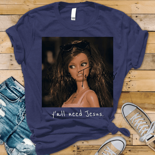 Somebody Needs a Prayer DTF Transfer – Funny Christian Woman Graphic – Faith Humor Shirt Design