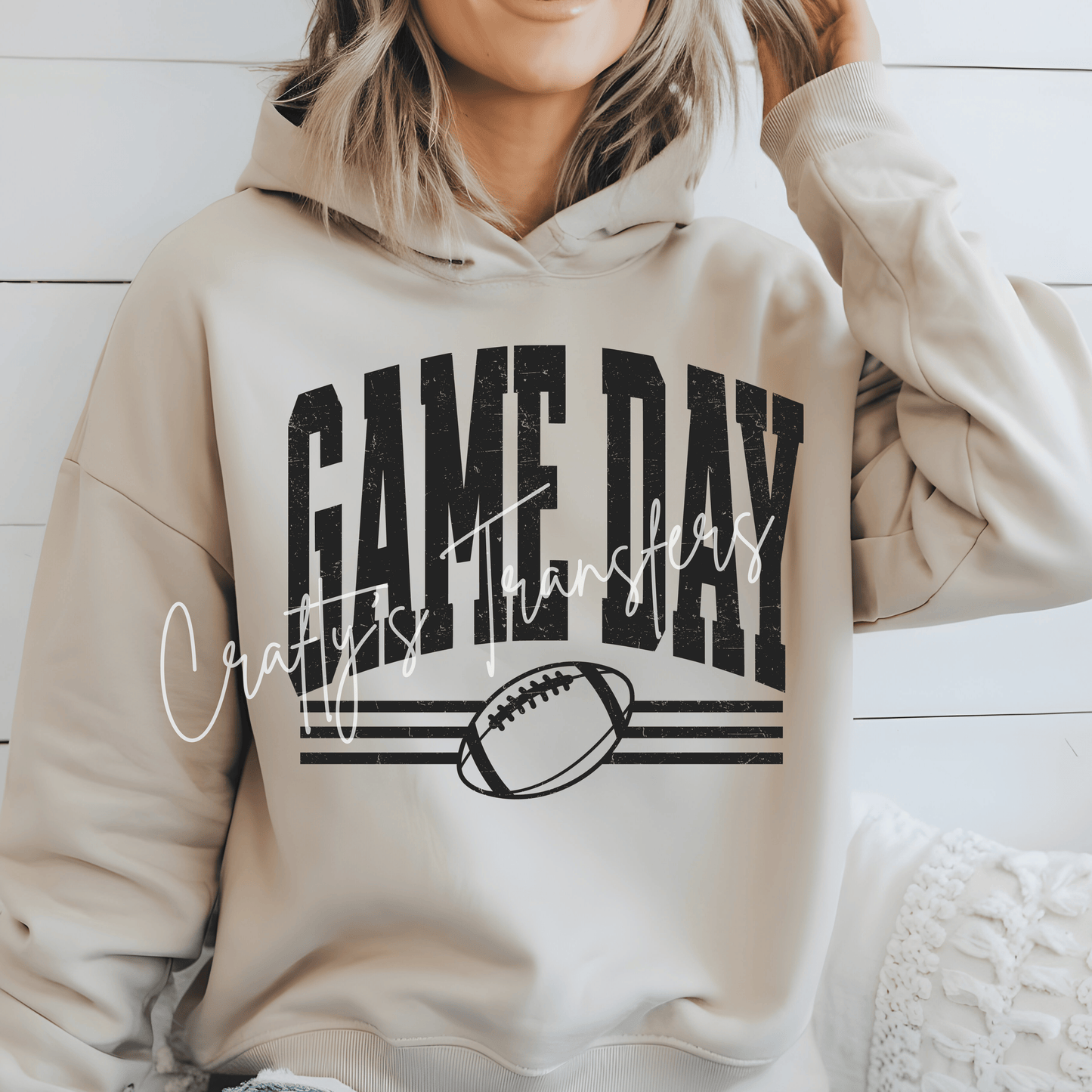 Game Day Football DTF Transfer – Multiple Colors & Distressed Style Options