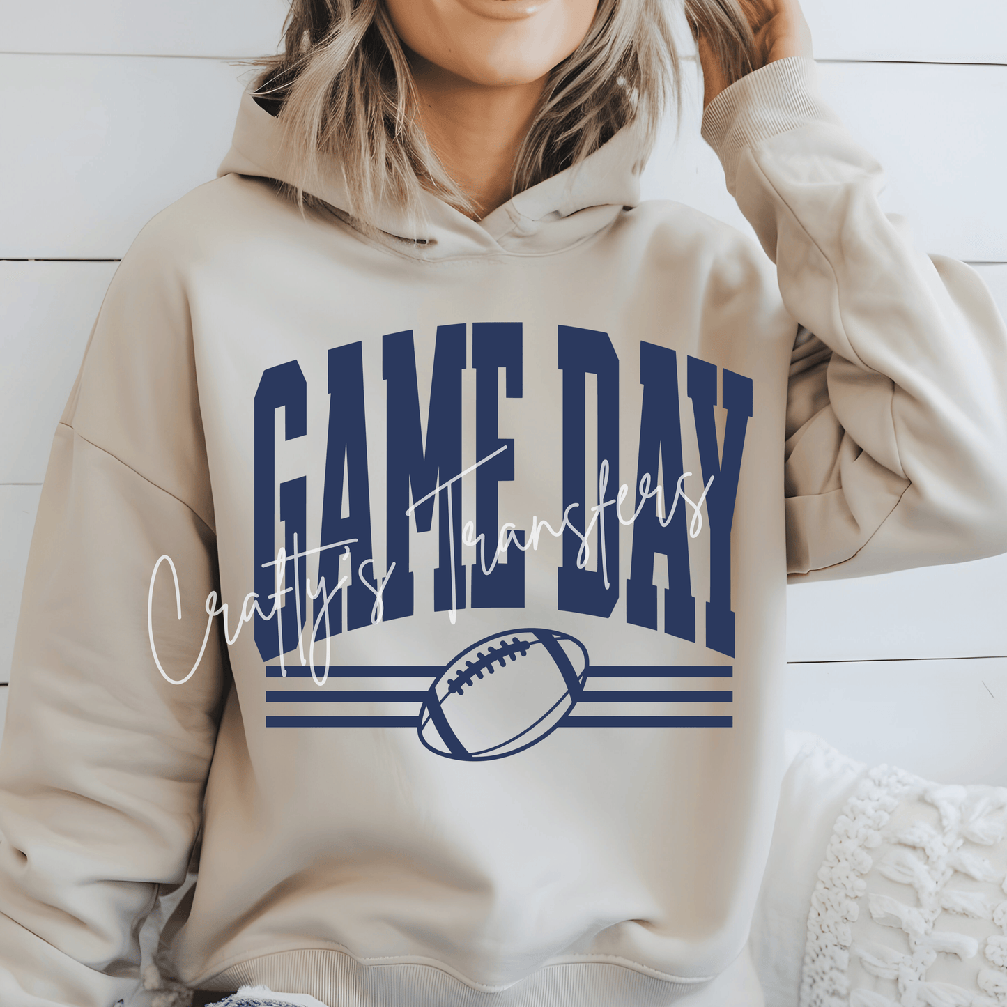 Game Day Football DTF Transfer – Multiple Colors & Distressed Style Options