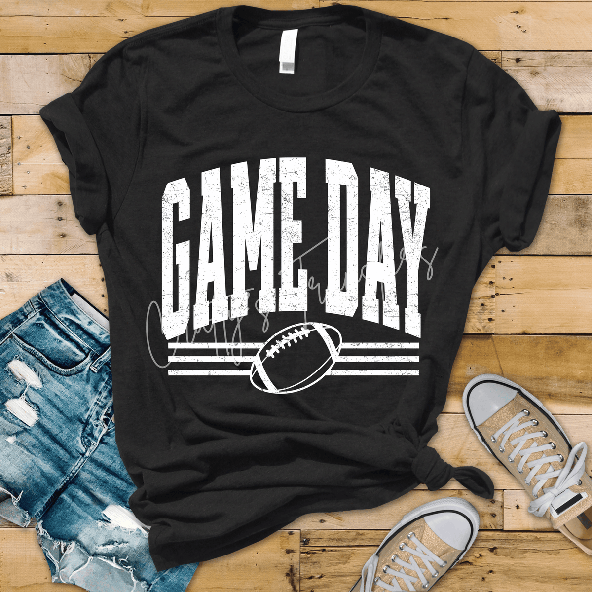 Game Day Football DTF Transfer – Multiple Colors & Distressed Style Options