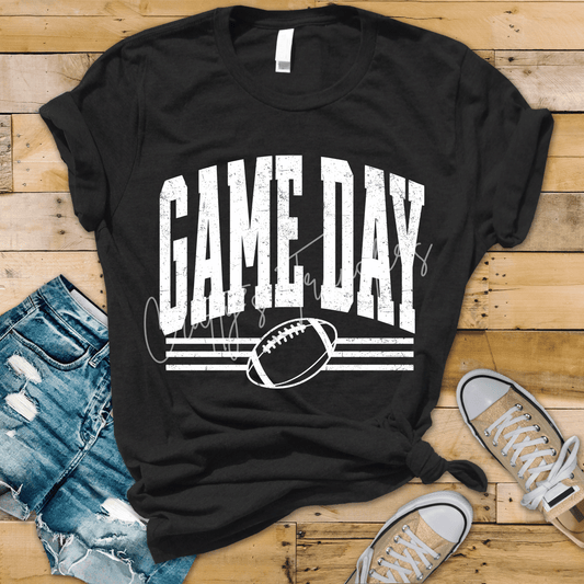 Game Day Football DTF Transfer – Multiple Colors & Distressed Style Options
