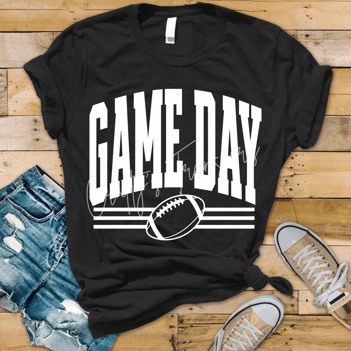 Game Day Football DTF Transfer – Multiple Colors & Distressed Style Options