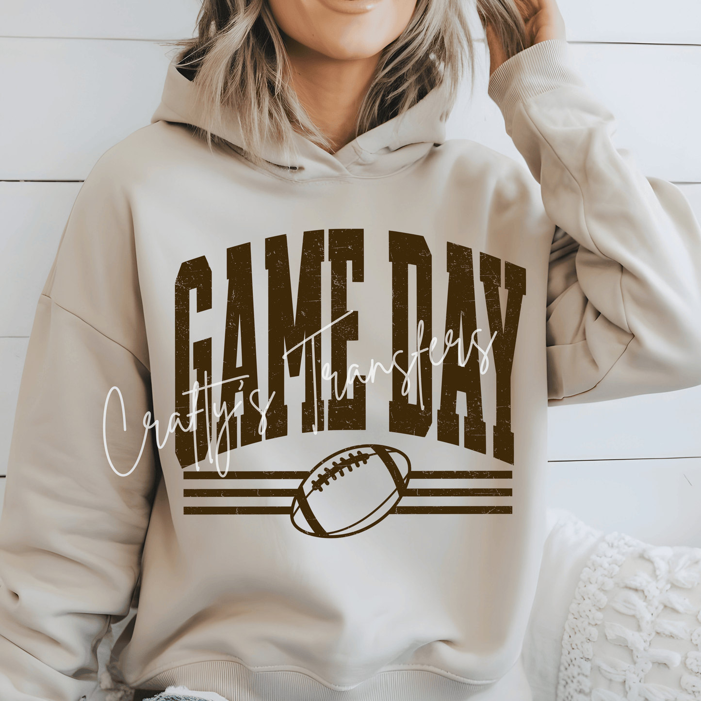 Game Day Football DTF Transfer – Multiple Colors & Distressed Style Options