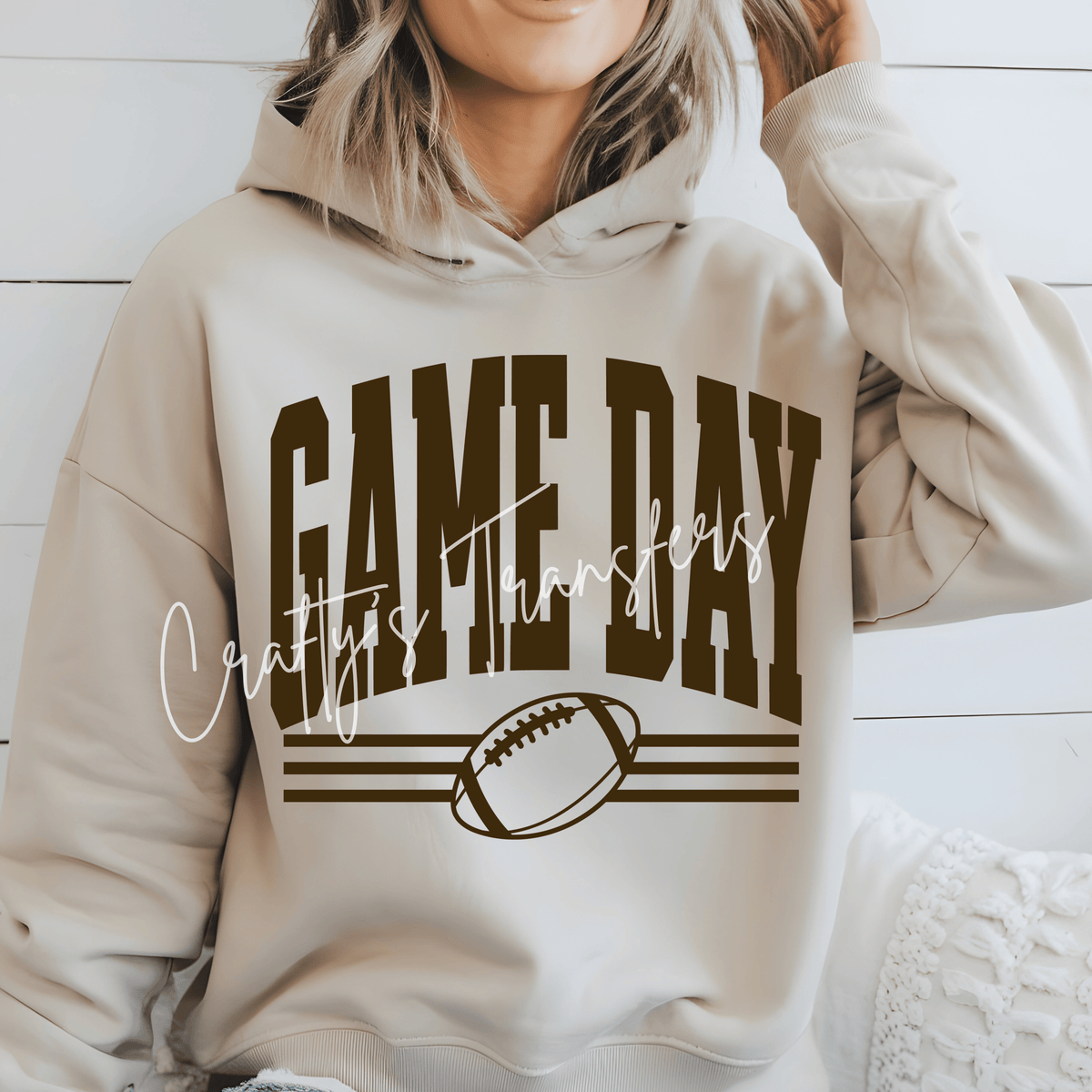 Game Day Football DTF Transfer – Multiple Colors & Distressed Style Options