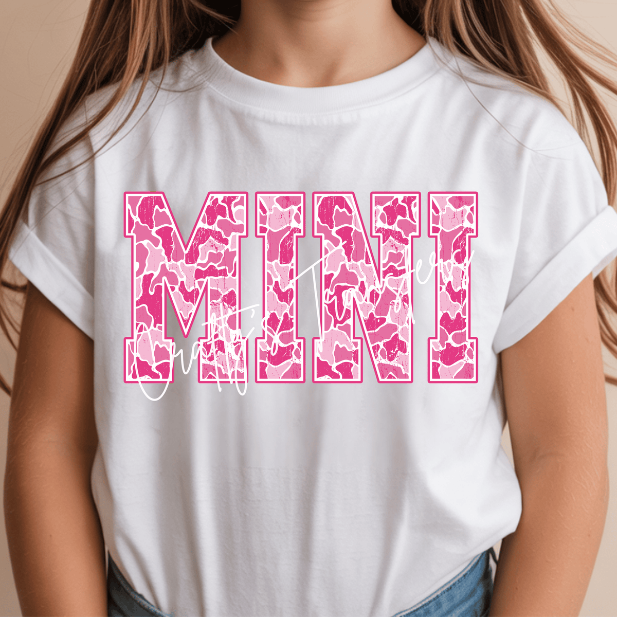 Pink Camo Family Name DTF Transfer – Mama, Mini, Nana, Gigi, Sassy & Mimi Shirt Transfers