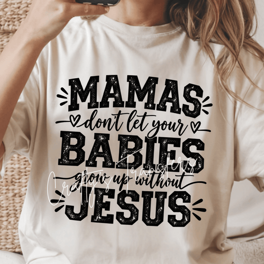 Western Mama DTF Transfer – Distressed Country Cowboy Shirt Design