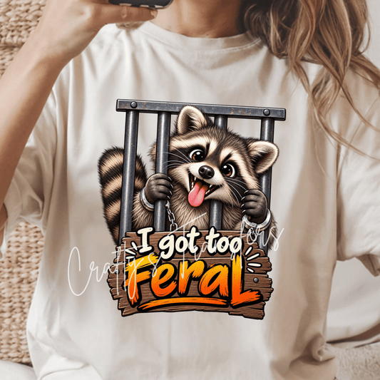 Got Too Feral Raccoon