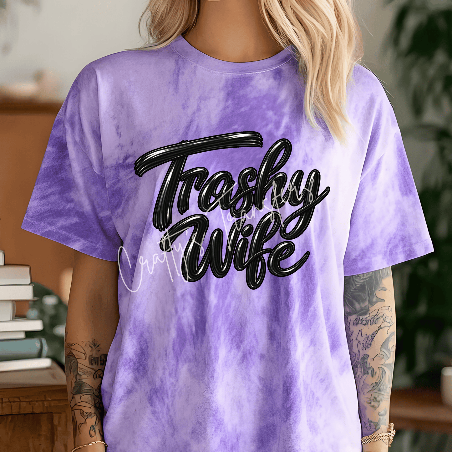 Funny Script Word DTF Transfer – Causing Chaos, Homebody, Sassy, Trashy Wife, Hot Mess & More