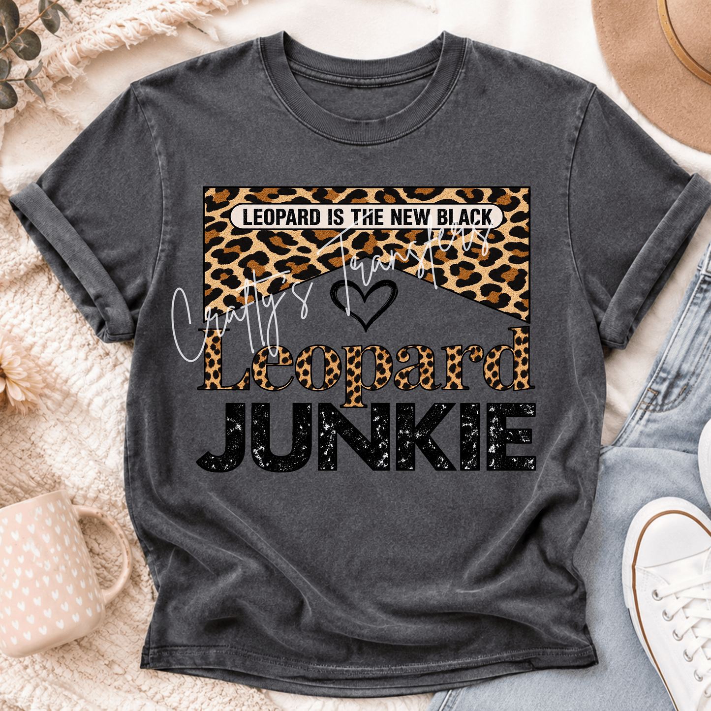 Leopard Print Lover DTF Transfer – Animal Print Graphic – Trendy Cheetah Style Shirt Transfer
