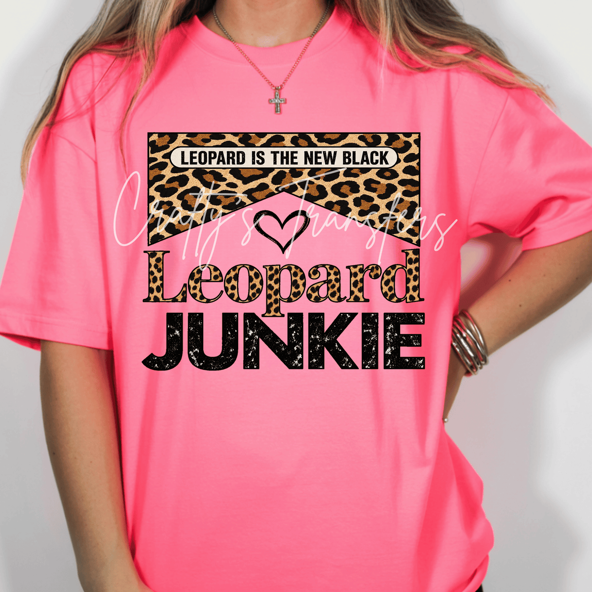 Leopard Print Lover DTF Transfer – Animal Print Graphic – Trendy Cheetah Style Shirt Transfer