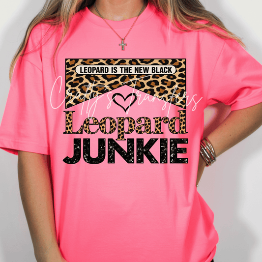 Leopard Print Lover DTF Transfer – Animal Print Graphic – Trendy Cheetah Style Shirt Transfer