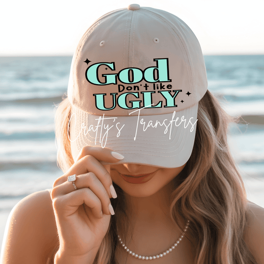 God Don't Like Ugly DTF Trucker Hat Patch