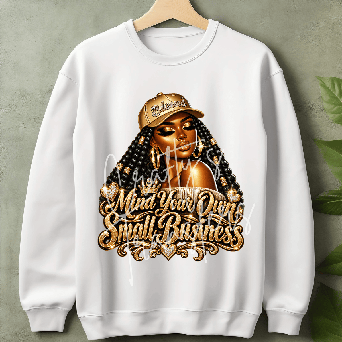 Sassy Business Woman DTF Transfer – Gold Glam Girl Shirt Design – Boss Lady Boutique DTF