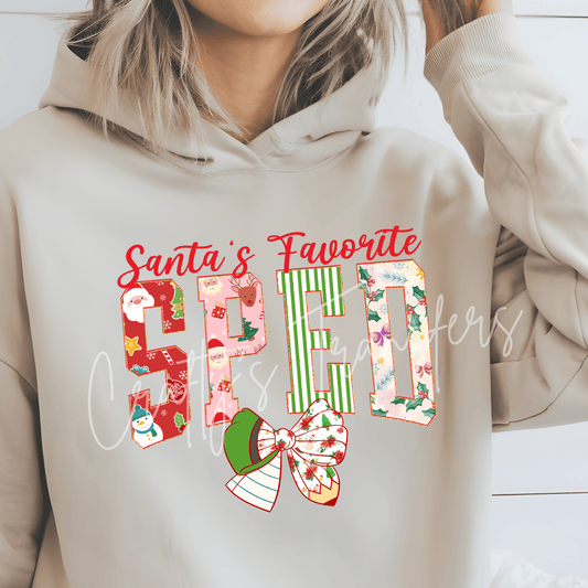 Christmas SPED Teacher DTF Transfer – Special Education Holiday Graphic – Ready to Press DTF