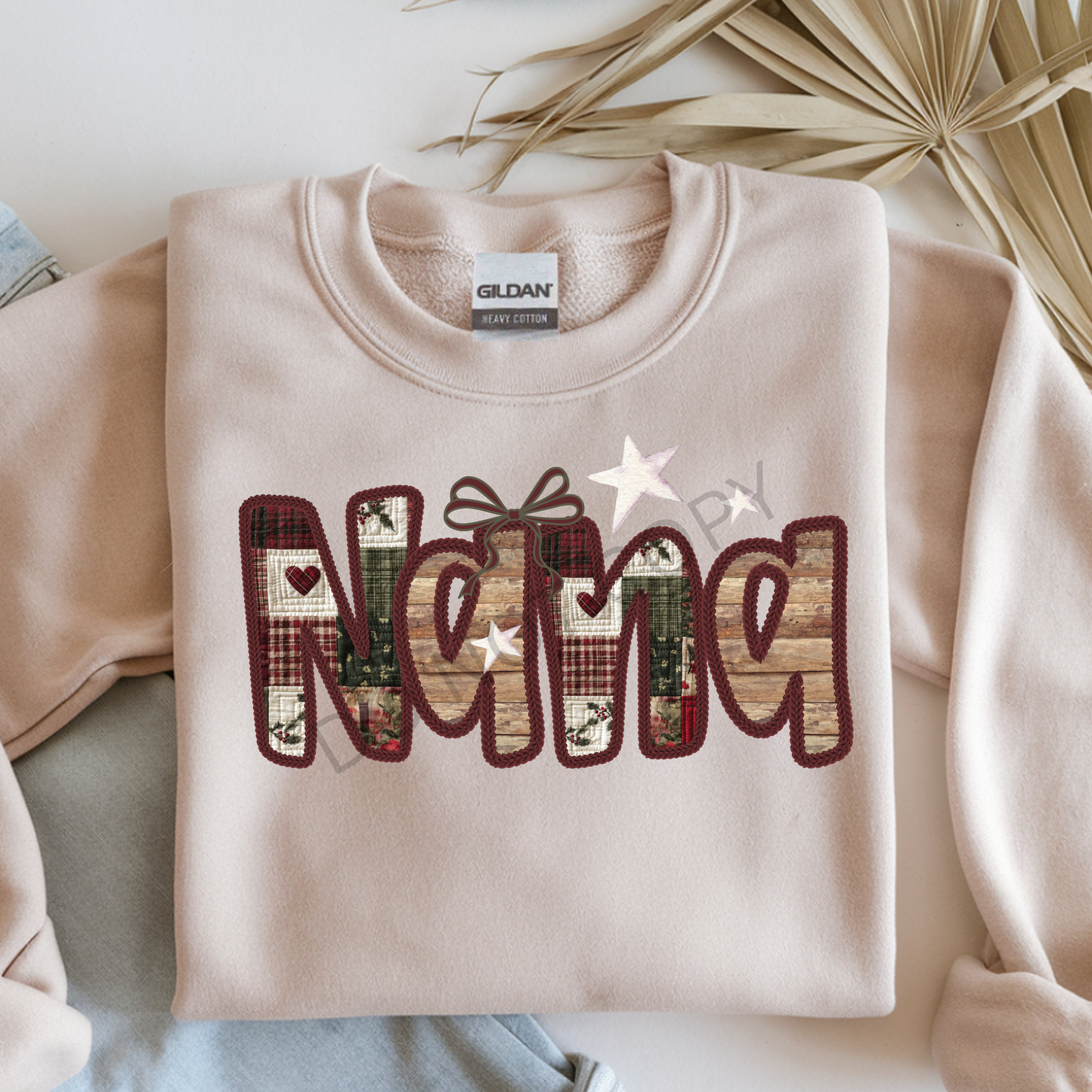 Quilted Winter Colors & Wood Nana