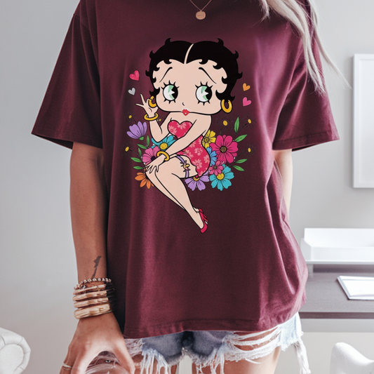 Betty Boop Floral Purple Garder