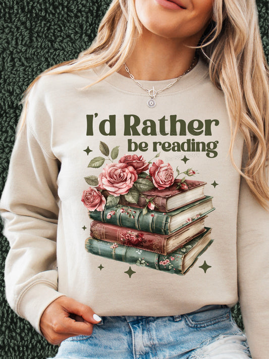 I’d Rather Be Reading - DTF Transfer